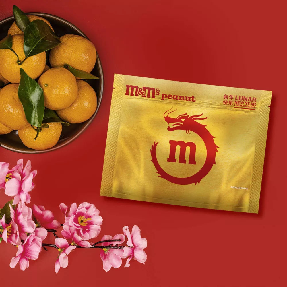 M&M's Lunar New Year Peanut Chocolate Candies Share Size - 9.05oz (packaging may vary) - EXTREMELY LIMITED QUANTITES - ULTRA RARE