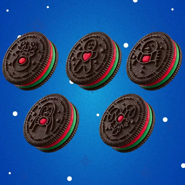 OREO Red and Green Festive Cookies King Size - 2.04oz