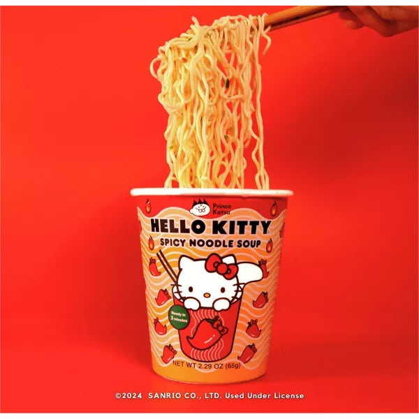 A-Sha Hello Kitty Spicy Cup Noodle Soup  - ULTRA RARE