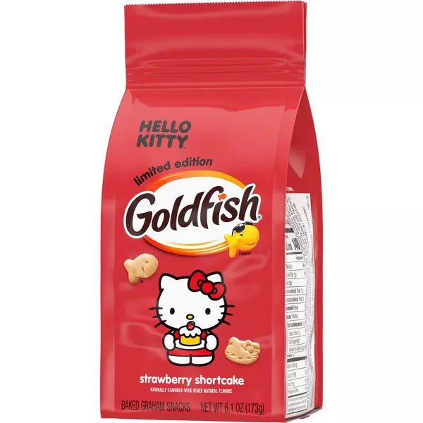 Pepperidge Farm Goldfish Grahams Hello Kitty Strawberry Shortcake  - 6.1oz - Limited Edition - ULTRA RARE