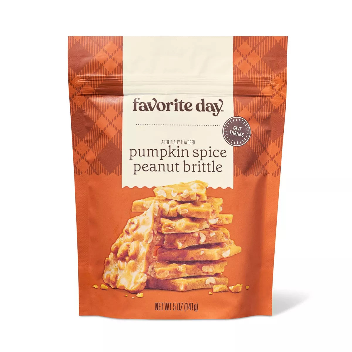 Harvest Pumpkin Spice Peanut Brittle - 5oz - Favorite Day™