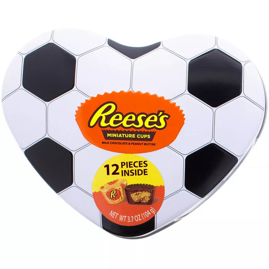 Reese's Valentine's Soccer Heart Tin - 3.7oz