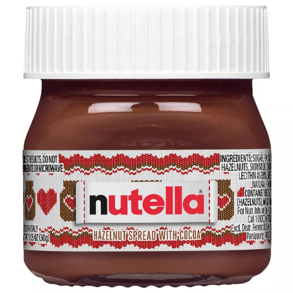 Nutella Christmas Mini Chocolate Hazelnut Spread - 1.05oz