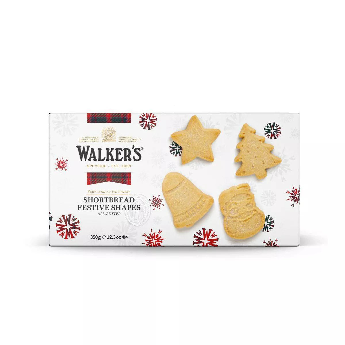 Walker's Shortbread Large Festive Shapes - 12.30oz