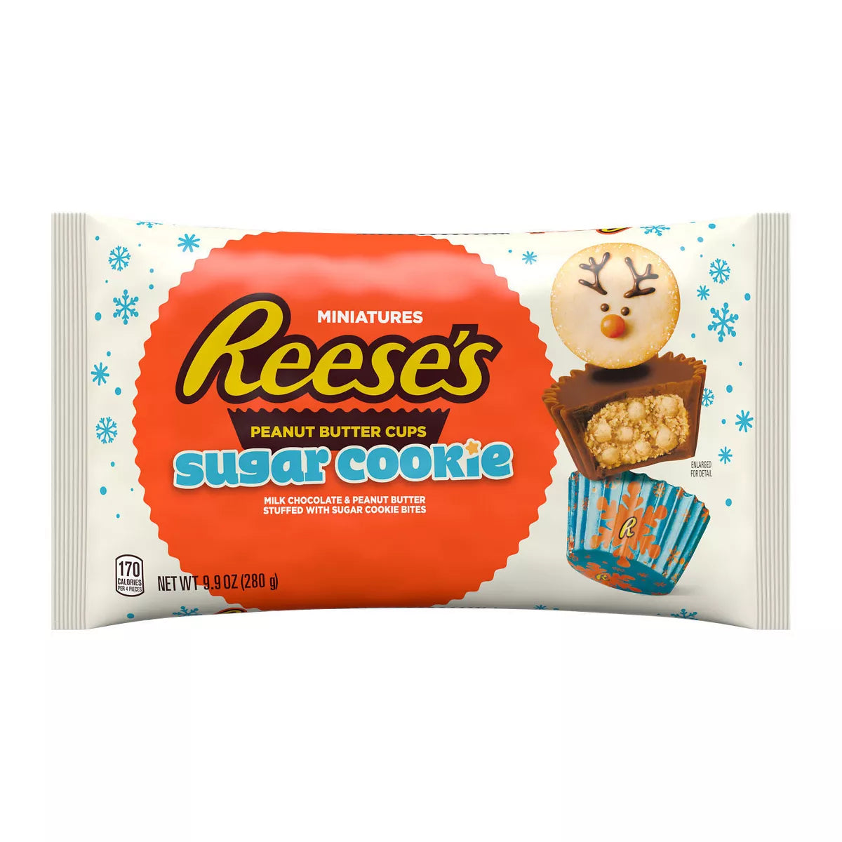 REESE'S Christmas Peanut Butter Cup Sugar Cookie Miniatures - 9.9oz