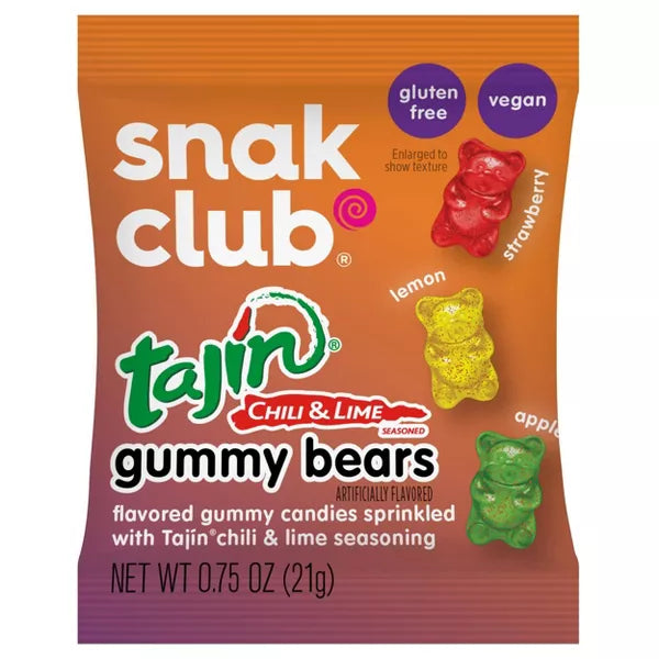 Snack Club Tajin Gummy Bears Multipack - 15oz