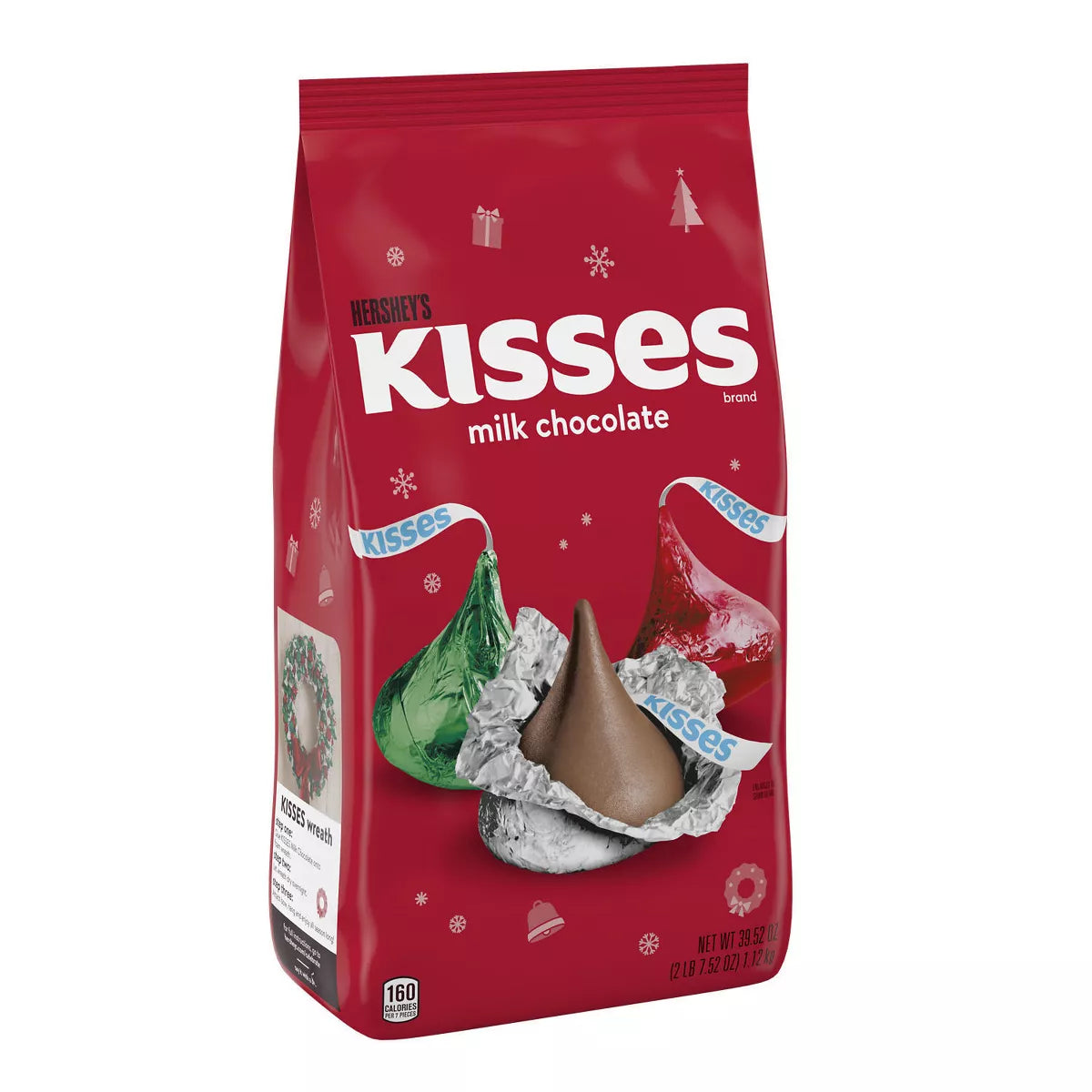 Hershey's Kisses Christmas Milk Chocolate Candy - 39.5oz