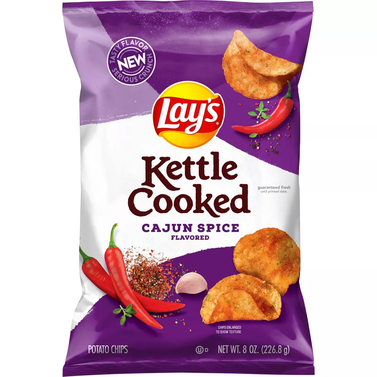 Lay's Kettle Cooked Cajun Spice XL 8oz - RARE