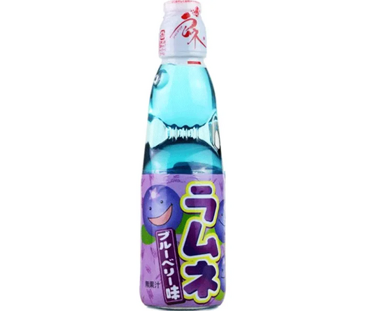 HATA  Ramune Soda Blueberry Flavor  (200ml x 30ct)