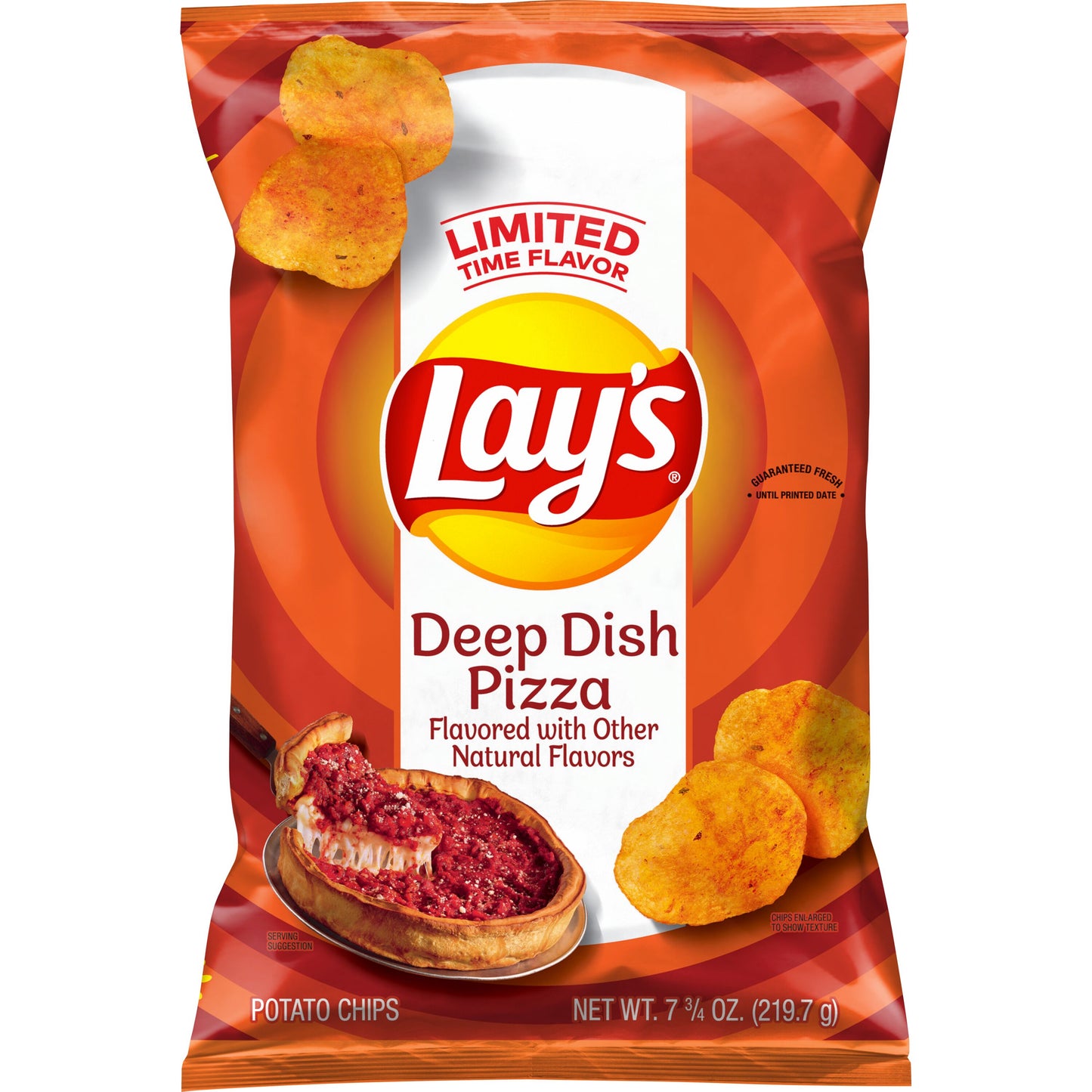 Lay's Deep Dish Pizza Flavored Potato Chips - Limited Edition