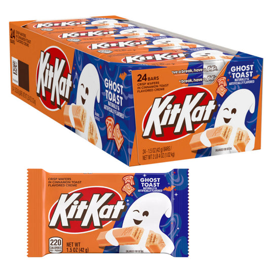 Kit Kat Ghost Toast Bars - 1.5oz -  24ct - Limited Edition Halloween 2024