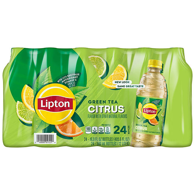 Lipton Green Tea Citrus Iced Tea (16.9 fl. oz. bottles, 24 Pack) ON SALE WHOLESALE