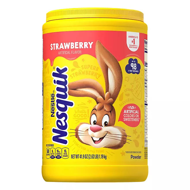 Nesquik Strawberry - 2.62 LBS - RARE - 98 Servings