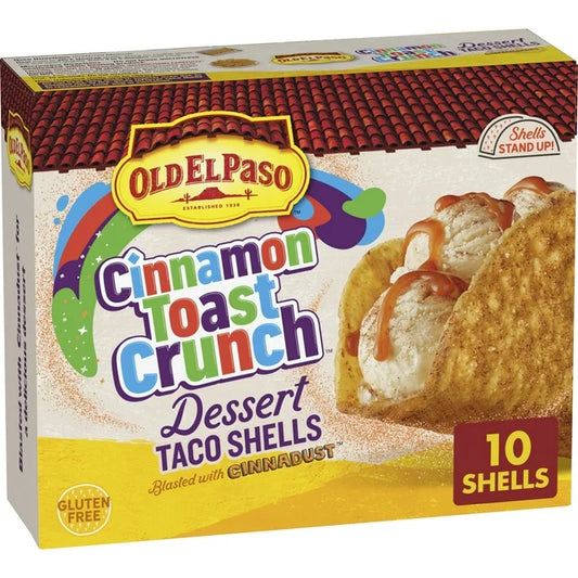 Old El Paso Stand N Stuff Cinnamon Toast Crunch Dessert Taco Shells, 10 Count