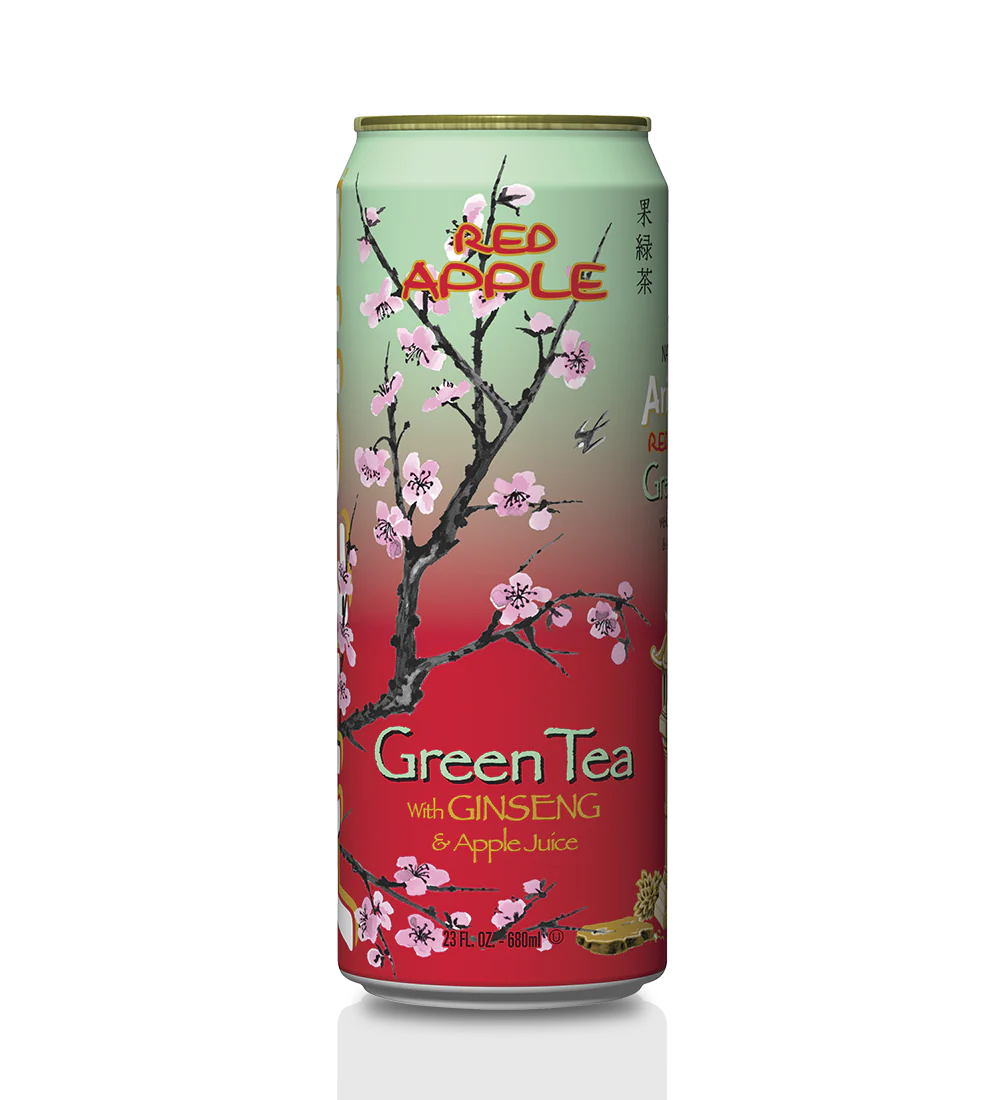 RED APPLE GREEN TEA 23OZ BIG AZ CAN™ (CASE OF 12)