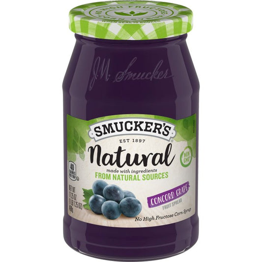 Smucker's Natural Concord Grape Fruit Spread, 17.25 Ounces