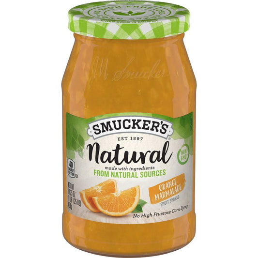 Smucker's Natural Orange Marmalade Fruit Spread, 17.25 Ounces