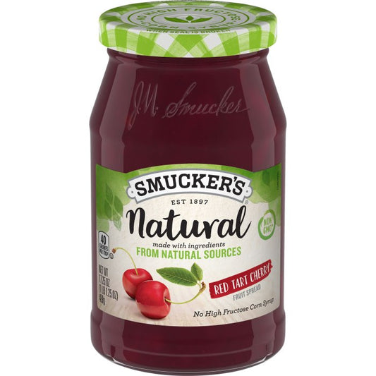Smucker's Natural Red Tart Cherry Fruit Spread, 17.25 Ounces