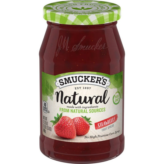 Smucker's Natural Strawberry Fruit Spread, 17.25 Ounces