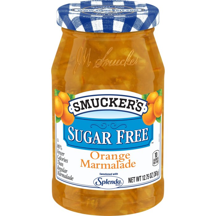 Smucker's Sugar Free Orange Marmalade with Splenda Brand Sweetener, 12.75 Ounces