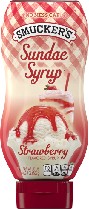 Smucker's Sundae Syrup Strawberry Flavored Syrup, 20 Ounces
