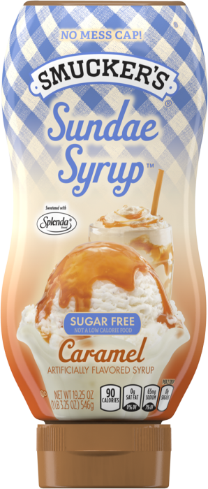 Smucker's Sundae Syrup Sugar Free Caramel Flavored Syrup, 19.25 Ounces