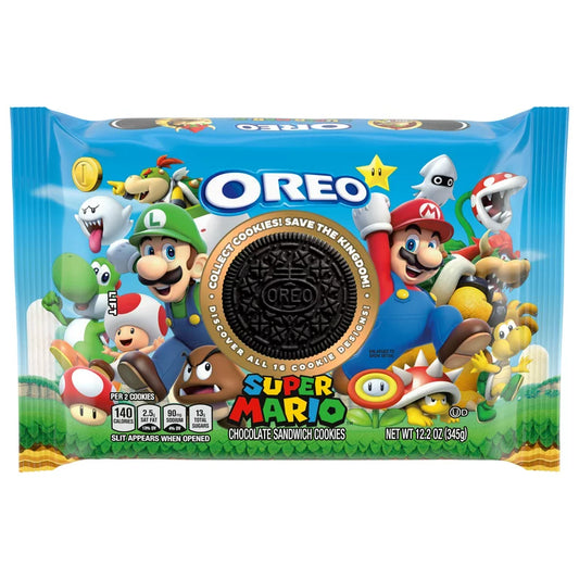 Super Mario™ OREO Chocolate Sandwich Cookies, Limited Edition - EXPIRED - ONLY FOR COLLECTORS