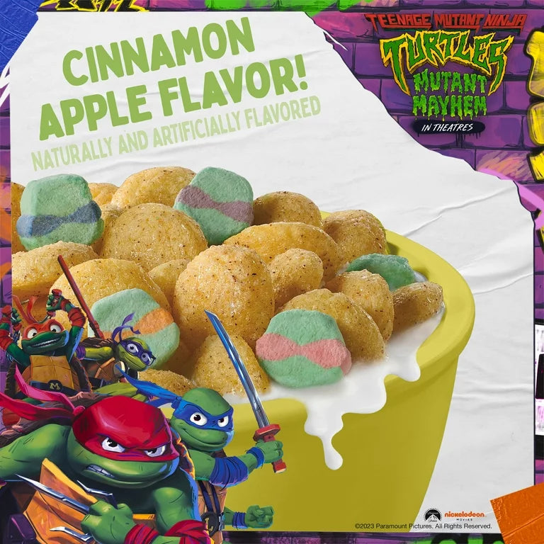 Teenage Mutant Ninja Turtles: Mutant Mayhem Cereal, Family Size, 17.8 oz - limited Edition