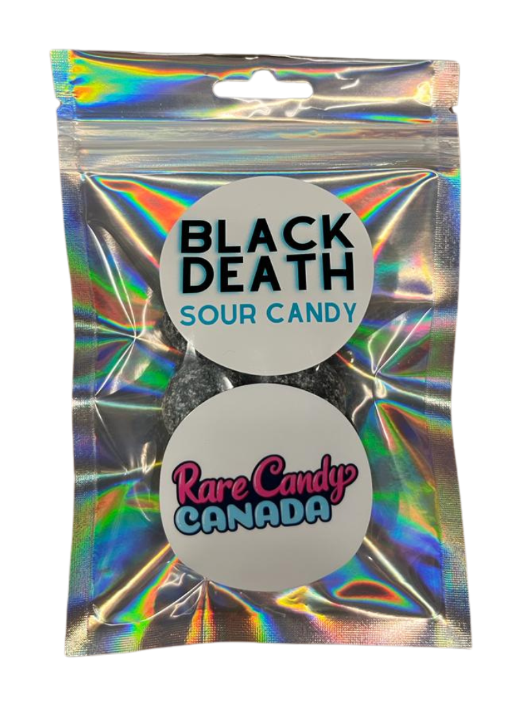 Black Death Sour Candy Canada - Imported UK - SUPER RARE - As Seen on TIKTOK  - Ultra Mega SOUR - Halloween