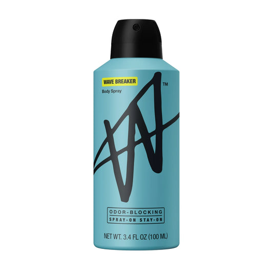 W By Jake Paul Body Spray - Odor Blocking - Long Lasting - Wave Breaker - 3.4 fl oz