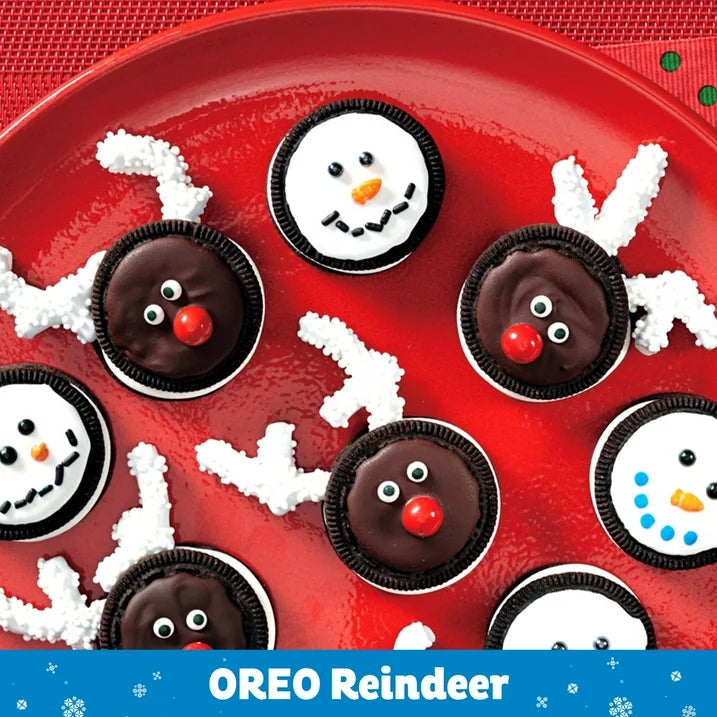 OREO Red Creme Chocolate Sandwich Cookies, Limited Edition, Holiday Cookies, 18.71 oz