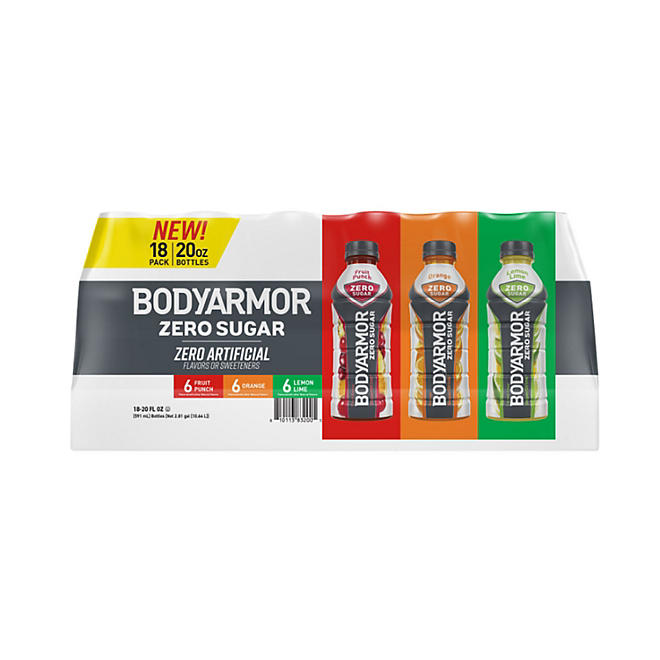 BODYARMOR Zero Sugar Sports Drink Variety Pack (20 fl. oz., 18 pack)