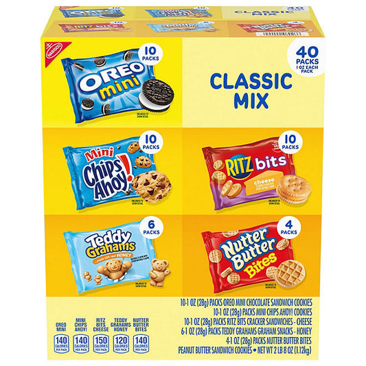 Nabisco Classic Mix Cookie & Cracker - Variety 40 Pack -