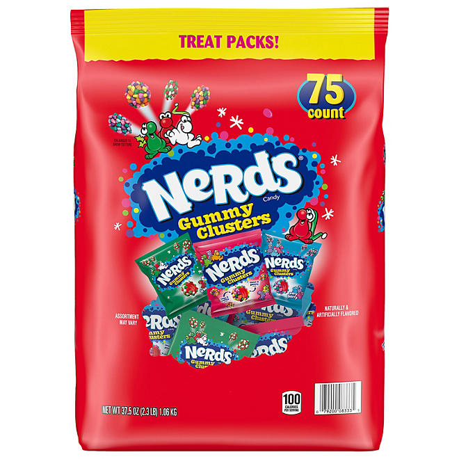 Nerds Holiday Gummy Cluster, Treat Size, 75 ct - Limited Edition