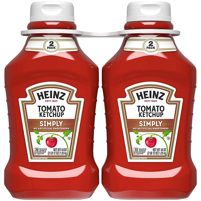 Heinz Simply Tomato Ketchup (44 oz., 2 Pack)