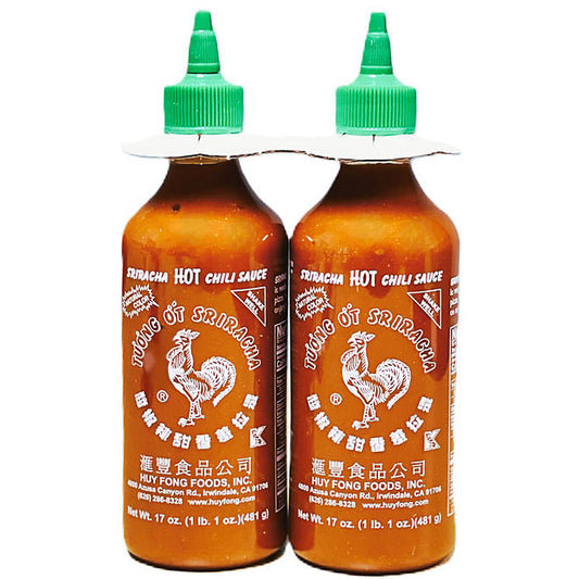 Huy Fong Sriracha Hot Chili Sauce, 17 oz., 2 pack