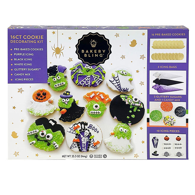 Bakery Bling Halloween Cookie Decorating Kit, 16 count