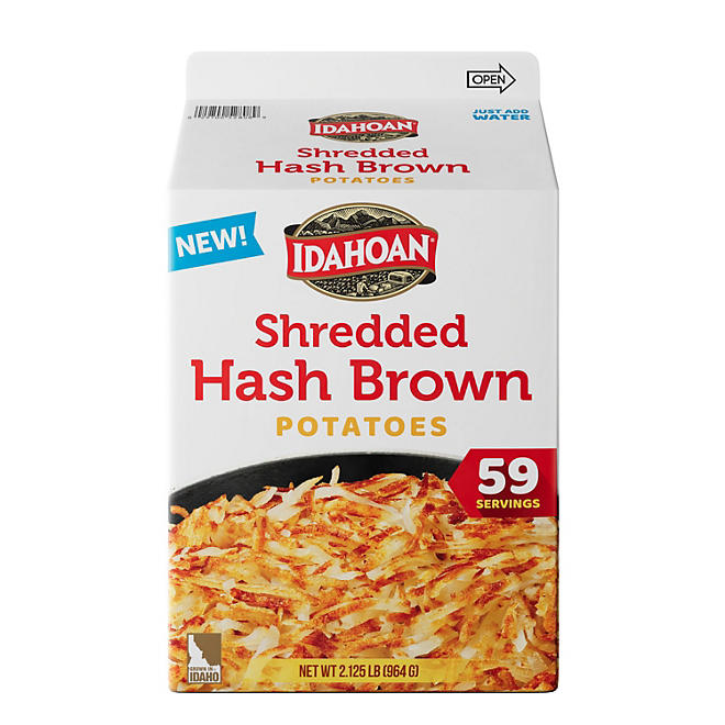 Idahoan Shredded Hashbrowns, 2.125 lbs.