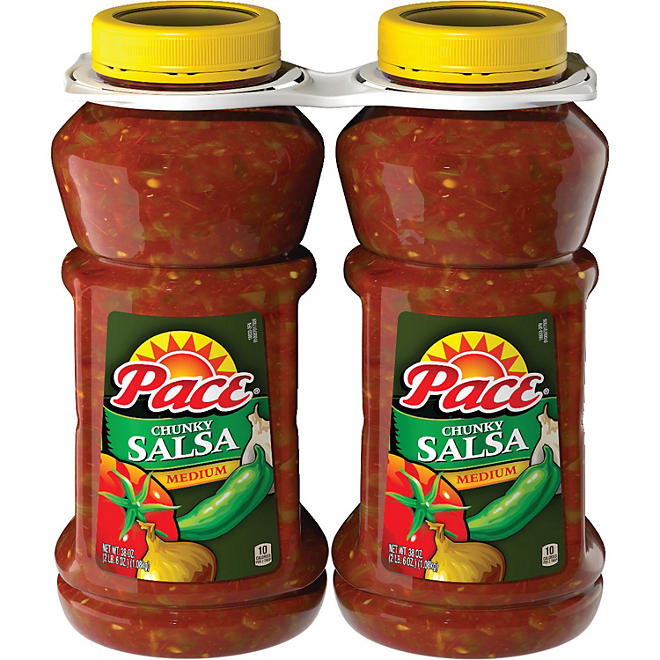 Pace Chunky Salsa, Medium (38 oz., 2 Bottles)