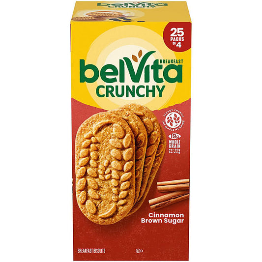 belVita Cinnamon Brown Sugar Breakfast Biscuits - 25 pack