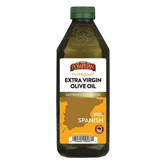 Pompeian 100% Spanish Extra Virgin Olive Oil - 48 fl. oz - 1.41 L