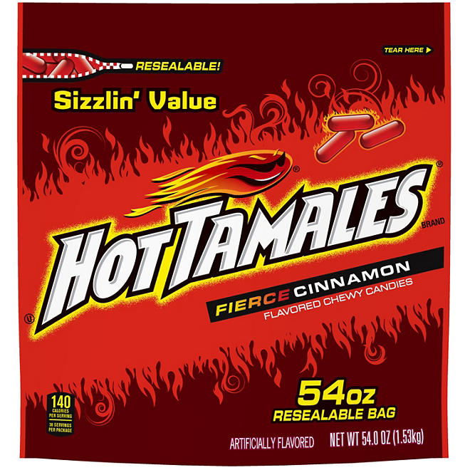 Hot Tamales, Fierce Cinnamon Candy, 54 oz