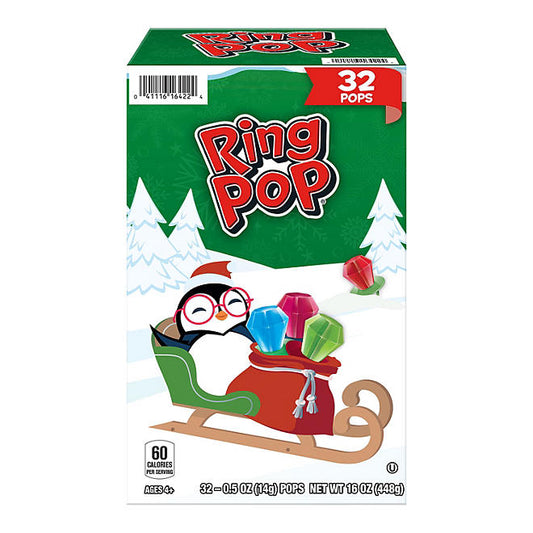 Ring Pop Christmas Lollipop Variety Pack - 32 pack