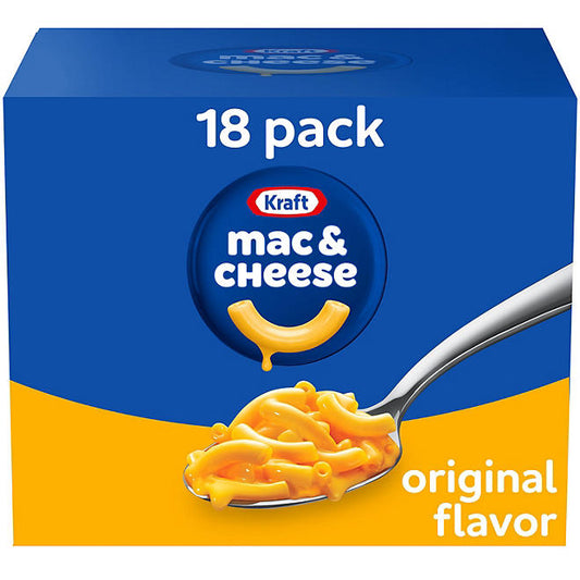 Kraft, Macaroni & Cheese Dinner, 7.25 oz, 18-Count