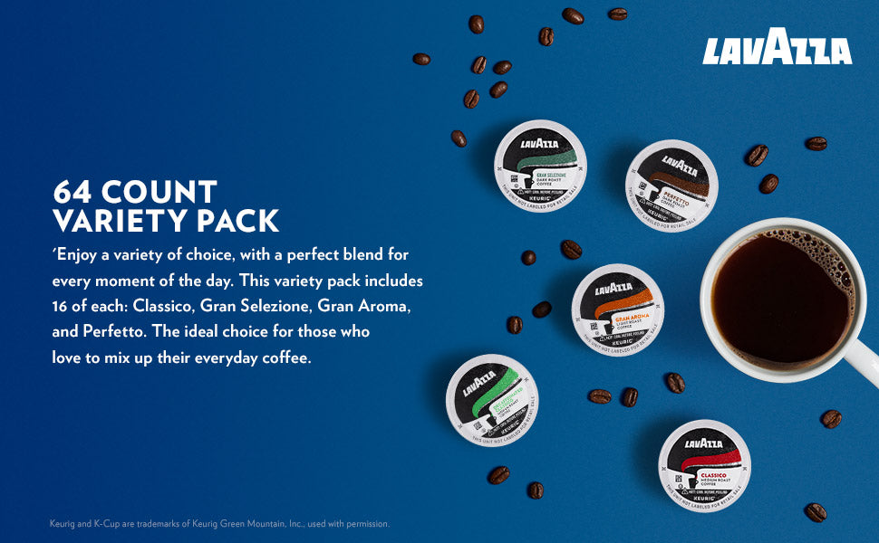 Lavazza Coffee K Cup Pods Variety Pack for Keurig Single Serve Coffee rarecandycanada