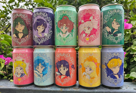 Ocean Bomb Sailor Moon Soda Collector's Edition Complete Set - RARE