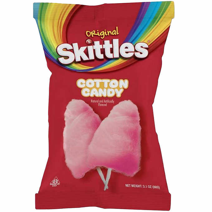 Skittles and Starburst Cotton Candy, Variety Pack, Big Bag Bundle, 8 Pack