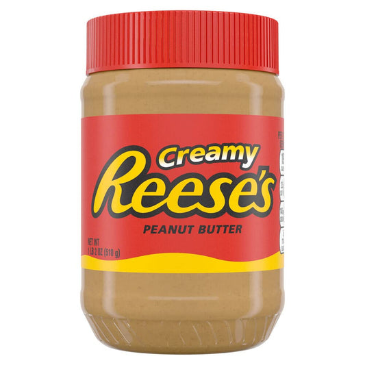 REESE'S Smooth Traditional Peanut Butter Spread, 500g Jar