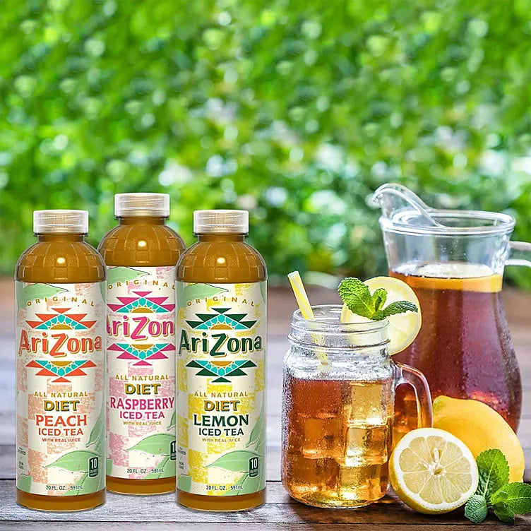 AriZona Diet Tea Variety Pack (20 fl. oz., 24 pk.) - Sugar Free