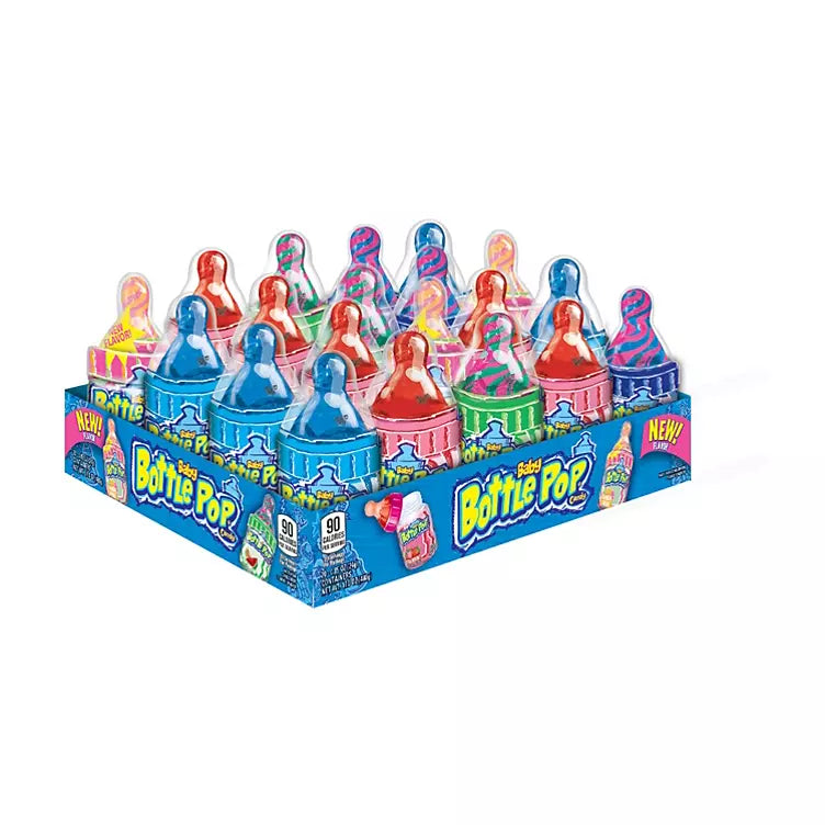 Baby Bottle Pop Original, Assorted Flavor Lollipops with Powdered Candy (0.85 oz., 20 ct.)